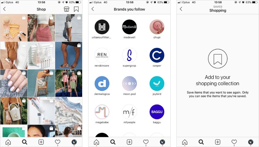 Instagram Shopping me një seksion të ri